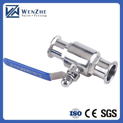 1''-8'' válvula de esferas de aço inoxidável Ss 304 316 sanitária de tri-clamp com desenho