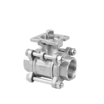 Forja de válvulas de esferas de aço inoxidável 3PCS 1000 Wog para indústria petroquímica
