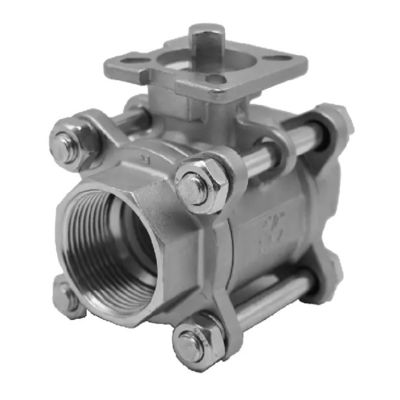Forja de válvulas de esferas de aço inoxidável 3PCS 1000 Wog para indústria petroquímica