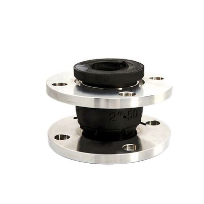 Conexão de flange de aço inoxidável Junção de expansão de borracha flexível com revestimento de prata