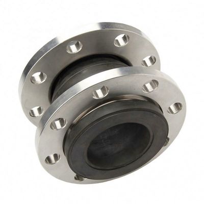 Conexão de flange de aço inoxidável Junção de expansão de borracha flexível com revestimento de prata