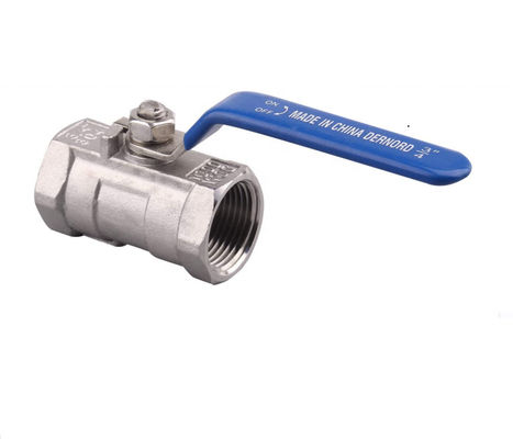 Controle manual Fêmea roscada 316 válvula de esferas de aço inoxidável com suporte personalizado