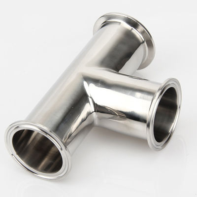 Hexagon Clamp Tee 3 Way aço inoxidável 304 com 3 gavetas de silicone encaixa 1.5 " Tri Clamp