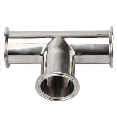 Hexagon Clamp Tee 3 Way aço inoxidável 304 com 3 gavetas de silicone encaixa 1.5 " Tri Clamp