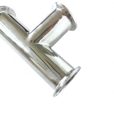 Hexagon Clamp Tee 3 Way aço inoxidável 304 com 3 gavetas de silicone encaixa 1.5 " Tri Clamp