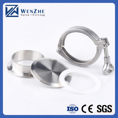 Código Hexagonal/Cabeça Redonda Wenzhe Tri-clamp Aço inoxidável 304 Single Pin Heavy Duty Tri Clamp