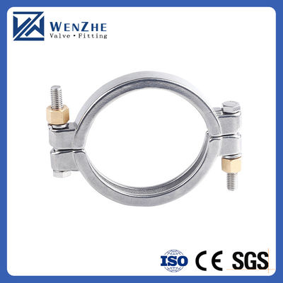 Código Hexagonal/Cabeça Redonda Wenzhe Tri-clamp Aço inoxidável 304 Single Pin Heavy Duty Tri Clamp
