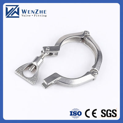 Código Hexagonal/Cabeça Redonda Wenzhe Tri-clamp Aço inoxidável 304 Single Pin Heavy Duty Tri Clamp