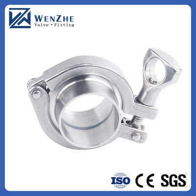 Código Hexagonal/Cabeça Redonda Wenzhe Tri-clamp Aço inoxidável 304 Single Pin Heavy Duty Tri Clamp