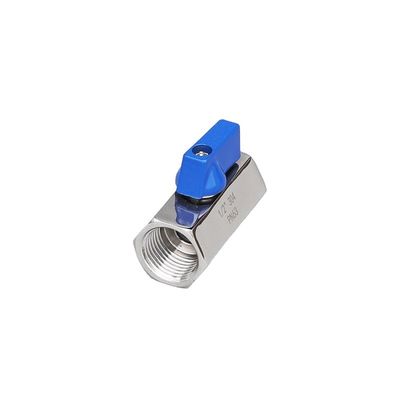 3/4 "-12" NPT Fêmea roscado Mini válvula de bola de aço inoxidável com mangueira mangueira Barb