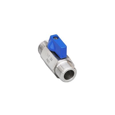 3/4 "-12" NPT Fêmea roscado Mini válvula de bola de aço inoxidável com mangueira mangueira Barb