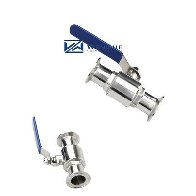Suporte OEM SS304 1/4''-4.0'' Homebrew Tri-Clamp Balão Valve de aço inoxidável Valve sanitária