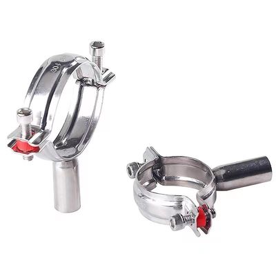 WZ Sanitário SS 304 316 Single Pin Clamp Tri Clamp Fittings Pipe Hanger Pipe Holder 1/8"--4