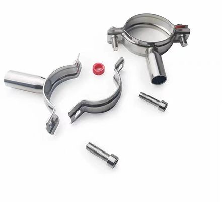 WZ Sanitário SS 304 316 Single Pin Clamp Tri Clamp Fittings Pipe Hanger Pipe Holder 1/8"--4