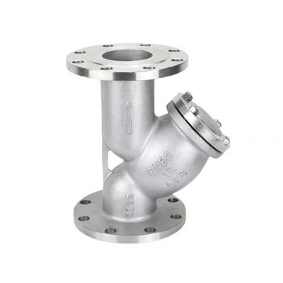 WZ de aço inoxidável 304 316 válvula de flange de filtro do tipo Y para filtragem de vapor de tubulação
