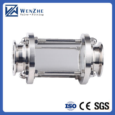 Aço inoxidável de qualidade alimentar 304 316L Tri-clamp sanitário vidro de visão tubo de vidro de visão tubular