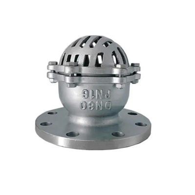 Valva de pé de flange de aço inoxidável 304 316 de prata com extremo enrolado e design borboleta