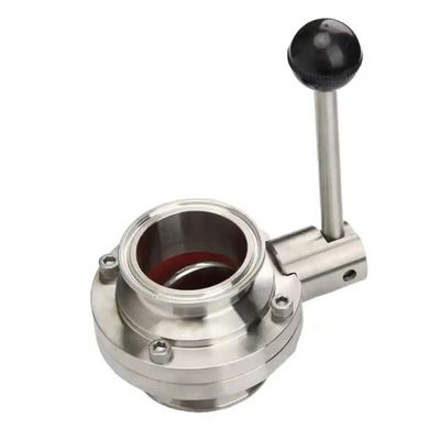 Manual geral de higiene válvula de borboleta para água de leite de aço inoxidável forjado 304 316