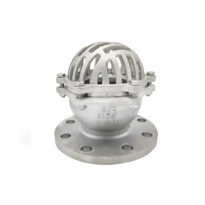 Valva de pé de flange de aço inoxidável 304 316 de prata com extremo enrolado e design borboleta