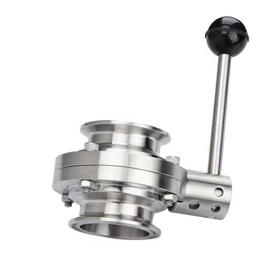 Manual geral de higiene válvula de borboleta para água de leite de aço inoxidável forjado 304 316