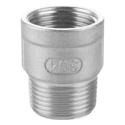 1'-8'' tubos de aço inoxidável adaptador de redução 1/8" NPT masculino x 1/4" NPT feminino