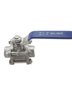 Conexão masculina de aço inoxidável 304 316 Soldada 3 peças válvula de esfera para juntar linhas de tubulação