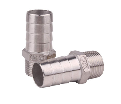 Aço inoxidável 1" mangueira Barba x 3/4" NPT Homem para casa de cerveja tubo de ajuste de fio feminino