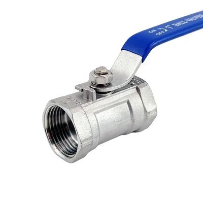 Mão longa 1 1/4 "aço inoxidável 304 316 um pedaço de arame botão válvula de bola npt bspt bspp G