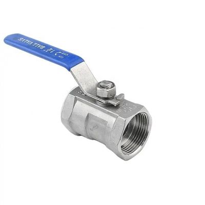 Mão longa 1 1/4 "aço inoxidável 304 316 um pedaço de arame botão válvula de bola npt bspt bspp G