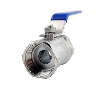Mão longa 1 1/4 "aço inoxidável 304 316 um pedaço de arame botão válvula de bola npt bspt bspp G