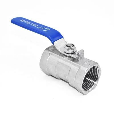 Mão longa 1 1/4 "aço inoxidável 304 316 um pedaço de arame botão válvula de bola npt bspt bspp G