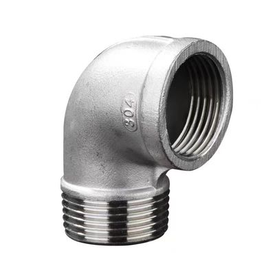 Aço inoxidável 301/304/316 90 graus Caminho Cotovelo 1/2" NPT Feminino x 1/2" NPT Homem