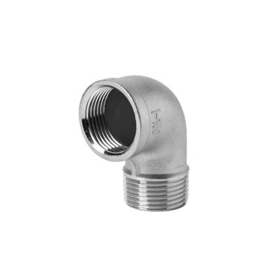 Aço inoxidável 301/304/316 90 graus Caminho Cotovelo 1/2" NPT Feminino x 1/2" NPT Homem