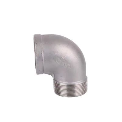 Aço inoxidável 301/304/316 90 graus Caminho Cotovelo 1/2" NPT Feminino x 1/2" NPT Homem