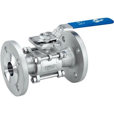 Suporte personalizado ODM 2 peças válvula de bola de aço inoxidável para flange ANSI classe 150