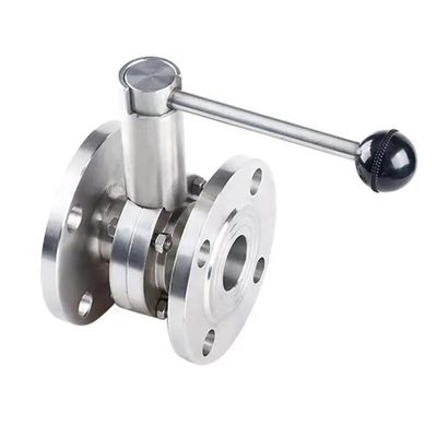 Aço inoxidável sanitário 304 316 DN150 válvula borboleta 3A DIN