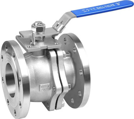 Suporte personalizado ODM 2 peças válvula de bola de aço inoxidável para flange ANSI classe 150