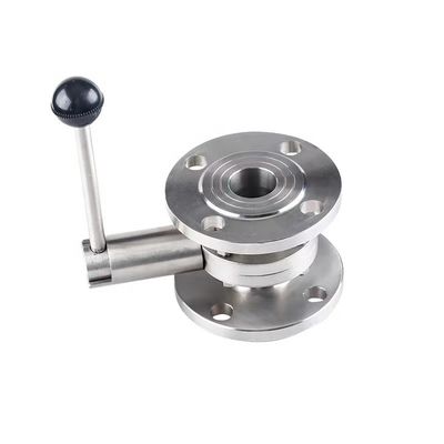 Aço inoxidável sanitário 304 316 DN150 válvula borboleta 3A DIN