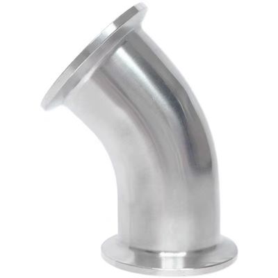 Sanitário 90 graus 45 graus 2 "Tri-clamps Elbow Casting SS304 316L Grade Food TC Clamped