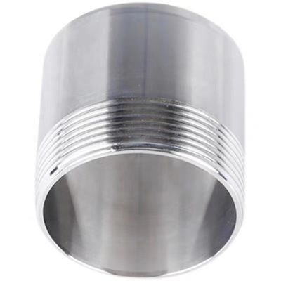 Acessórios para tubos de aço inoxidável NPT Homem com rosca de 2" comprimento Tubo fundido de mamilo
