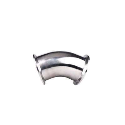 Sanitário 90 graus 45 graus 2 "Tri-clamps Elbow Casting SS304 316L Grade Food TC Clamped