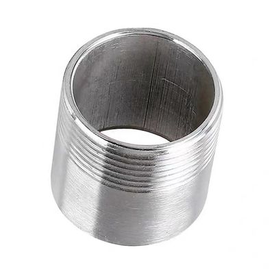 Acessórios para tubos de aço inoxidável NPT Homem com rosca de 2" comprimento Tubo fundido de mamilo