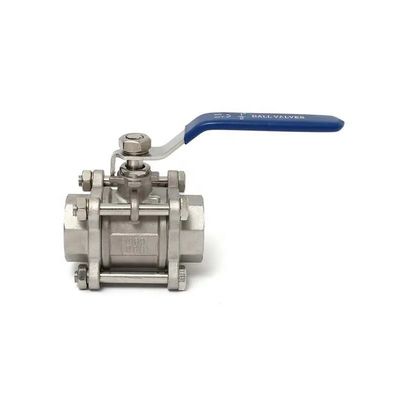 Aço inoxidável 304/316 3 peças tipo válvula de esferovento de rosca NPT BSPT G para carga pesada