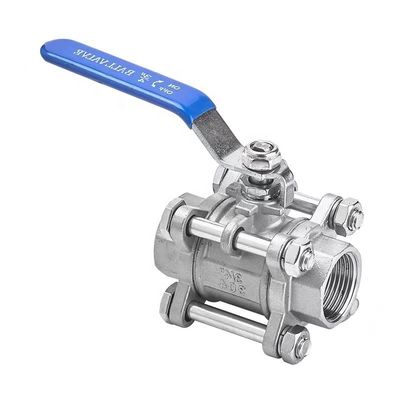Aço inoxidável 304/316 3 peças tipo válvula de esferovento de rosca NPT BSPT G para carga pesada