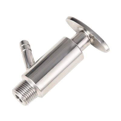 Válvula de amostragem de aço inoxidável higiénico 304 316 para prevenção de contaminação de qualidade alimentar