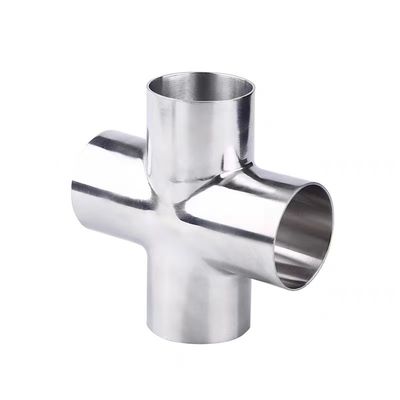 Aço inoxidável 316 304 cabeça cilíndrica Código 4 vias de tubulação transversal