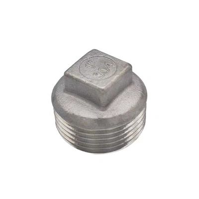 Suporte personalizado 304 de aço inoxidável cabeça quadrada de plugues de núcleo classe 150 2' NPT macho
