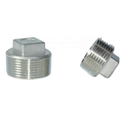 Suporte personalizado 304 de aço inoxidável cabeça quadrada de plugues de núcleo classe 150 2' NPT macho