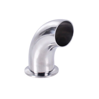 Aço inoxidável 304 316L Single Tri-clamp Instalação rápida 90 graus Elbow Pipe Fitting