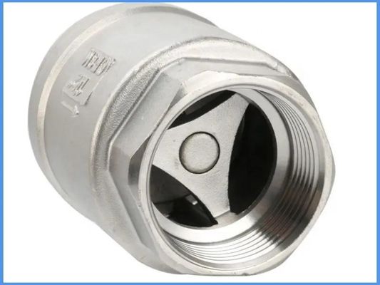 H12W-16P válvula de verificação vertical de mola para porta de fio de aço inoxidável de tamanho múltipla personalizada